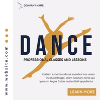simple instagram post dance modern advertisin template