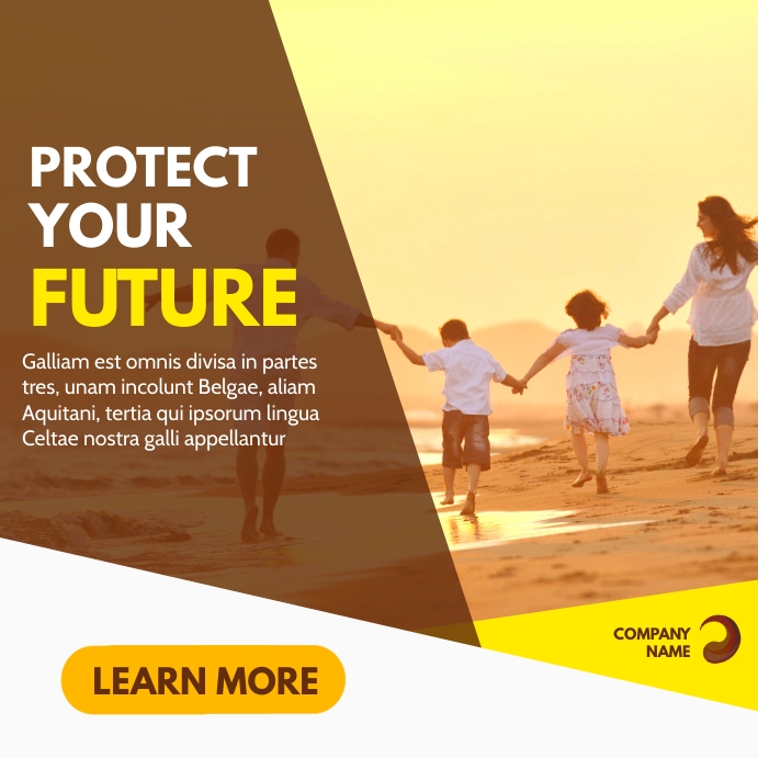 simple insurance advertisement banner Template | PosterMyWall