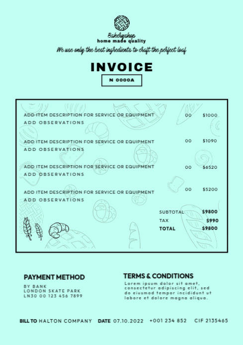 Copy of Food Invoice Flyers | PosterMyWall