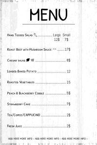 Free Online Menu Maker Postermywall