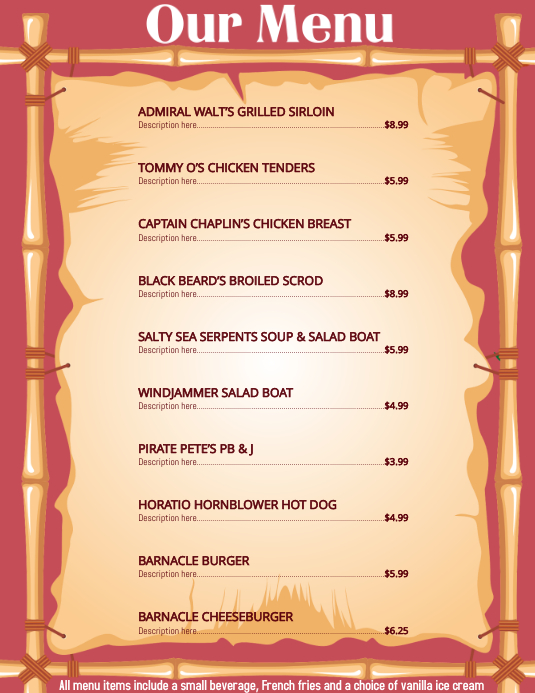 Simple Menu template เทมเพลต | PosterMyWall