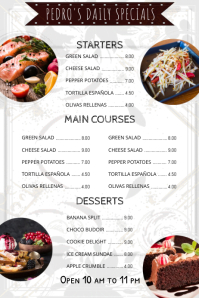 Main course Menu Template | PosterMyWall