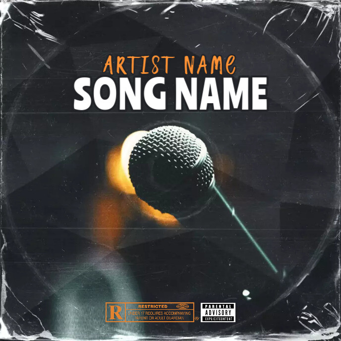 Simple mic Album Cover music trap mixtape rap Template | PosterMyWall