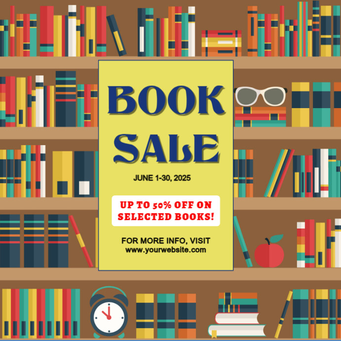 Ig Posts Books simple minimal book sale ig post Template | PosterMyWall