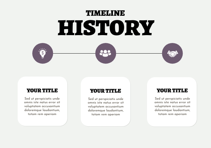 Simple Minimalist Landscape History Timeline Template | PosterMyWall
