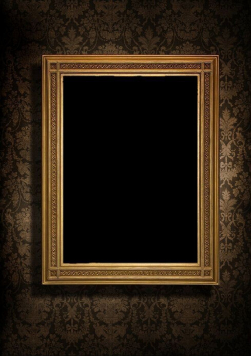 Simple Modern Golden Elegant Escape Frame A4 template