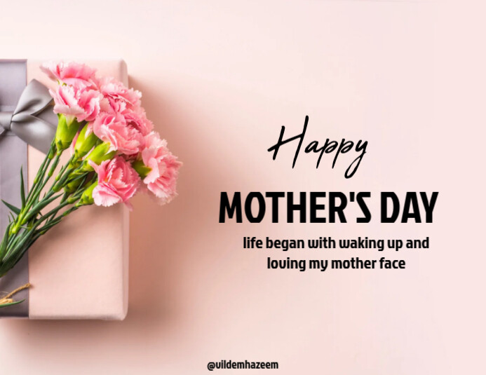 Simple Modern Happy Mother's Day Template Flyer (US Letter)