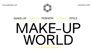 simple modern make up blog header design temp template