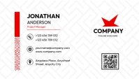 Simple pattern business card template