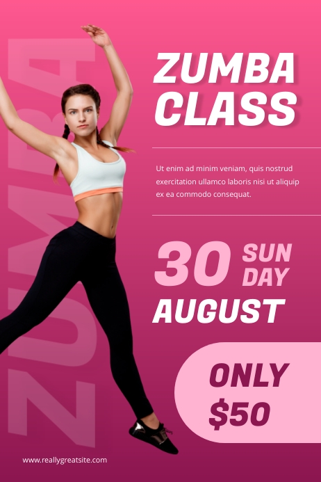 Image 10 for Zumba Flyer Template Free