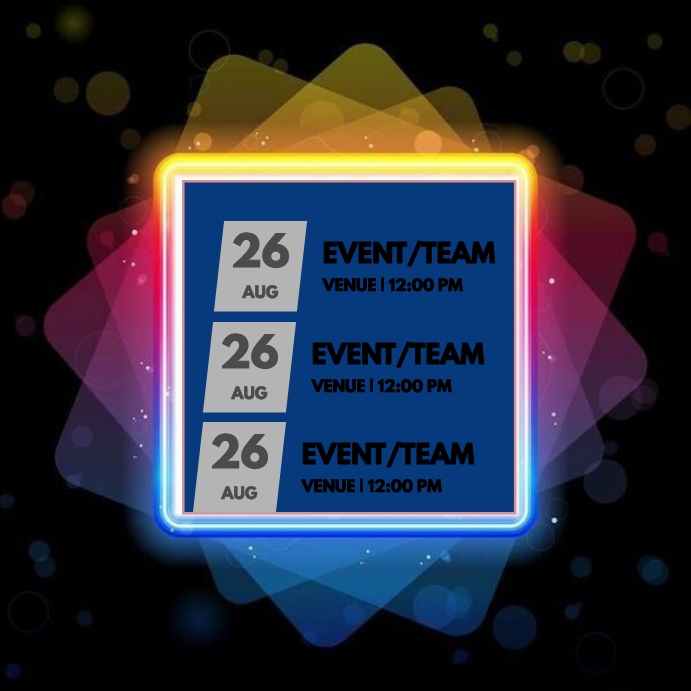 Simple program template | PosterMyWall