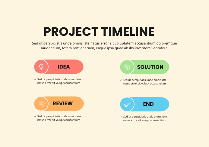 Timelist Example Copy of Simple Project Timeline List Presentation | PosterMyWall