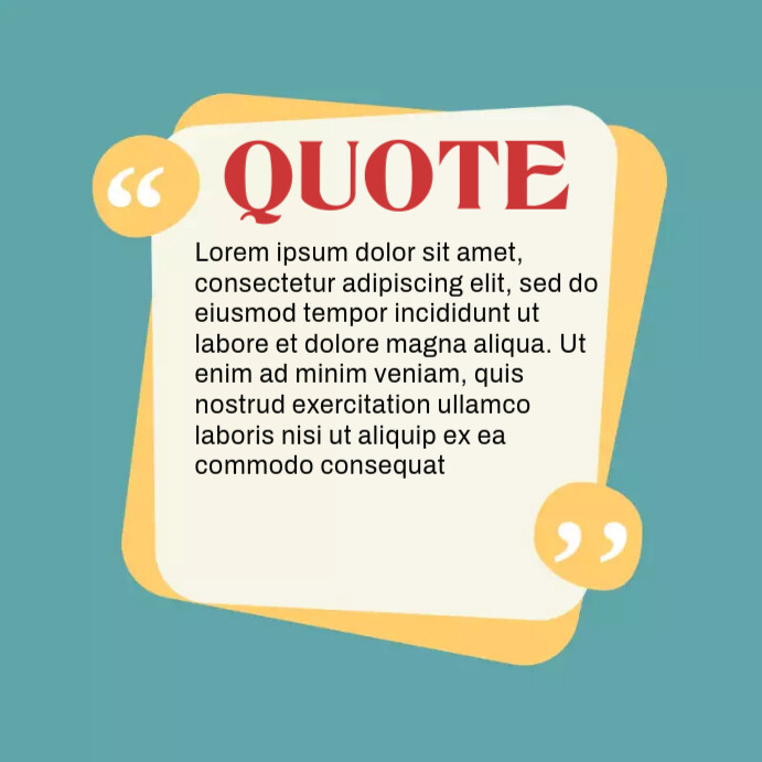 Copy of SIMPLE QUOTE TEMPLATE | PosterMyWall
