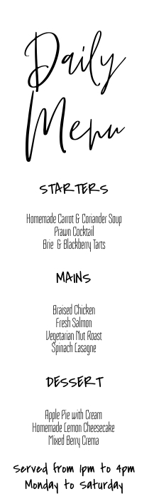 Simple Restaurant Menu Template | PosterMyWall