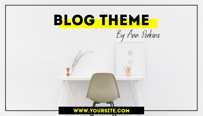 Simple Stylish Blog Header Design Template | PosterMyWall
