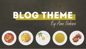 Brown Food Blog Intestazione blog Template