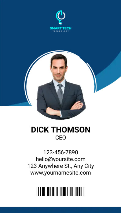 Simple Technology ID Card Template | PosterMyWall
