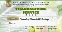 Simple thanksgiving envelope design Copertina evento Facebook template
