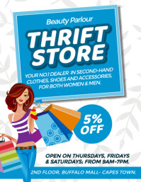 Thrift store flyer template | PosterMyWall
