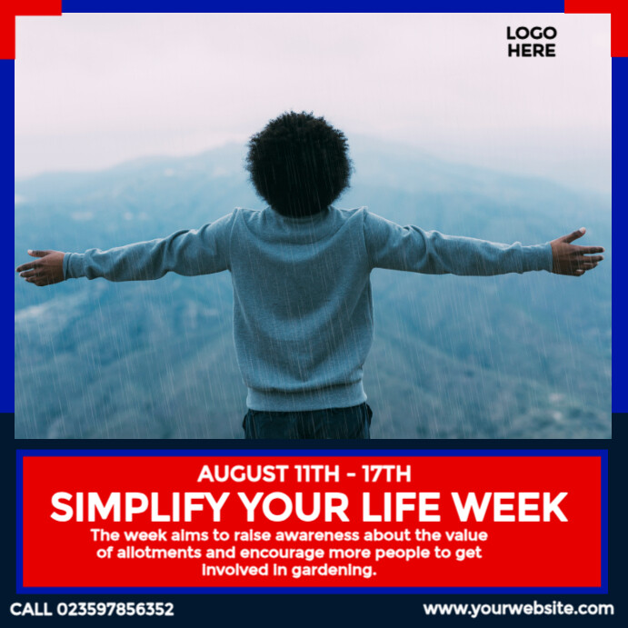 Simplify your Life Week Instagram Post template
