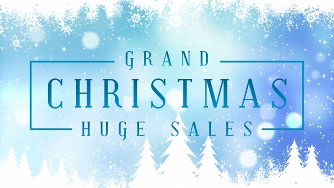 Einfacher Weihnachtsverkauf Facebook Animierte Banner Vorlage Postermywall