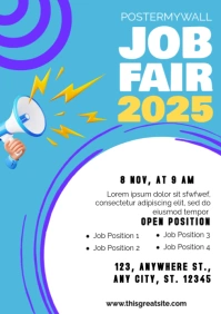 Simply Modern Job Fair Template A4