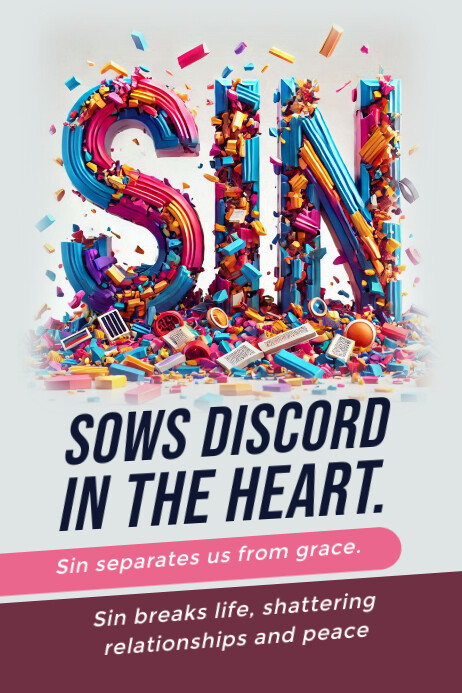 Sin Poster template