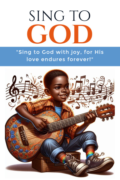 Plantilla de Sing to God | PosterMyWall