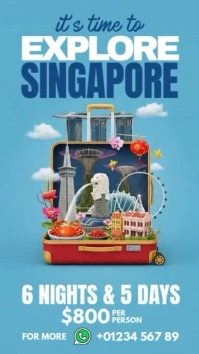 Singapore Instagram Story template