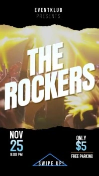 Singer band music event instagram story template