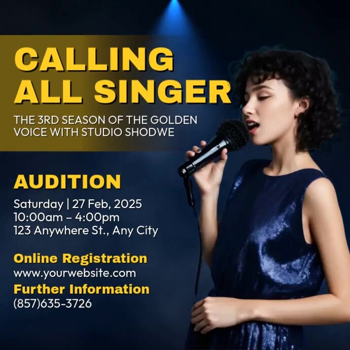 Singer Competition Template | PosterMyWall
