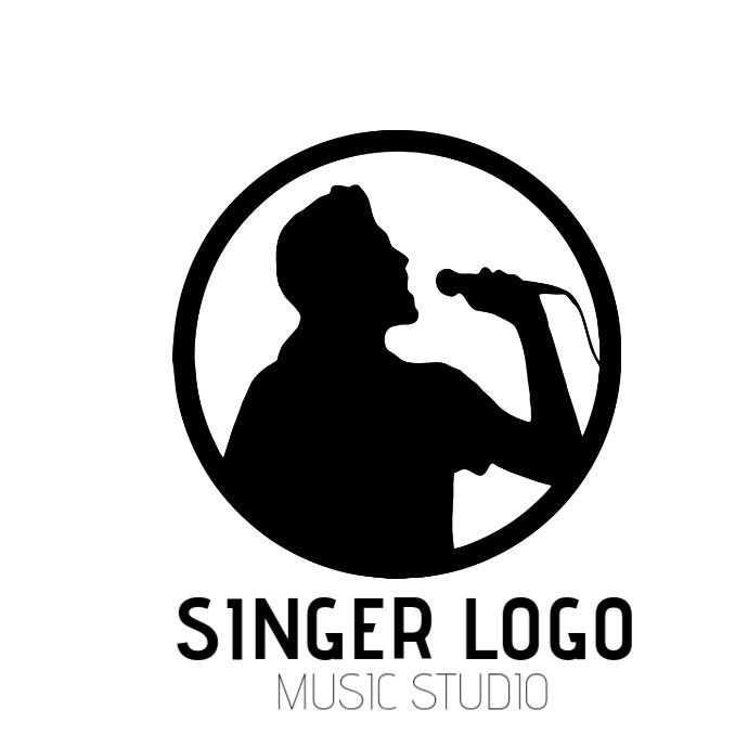 Singer Raund Logo Singing Logo