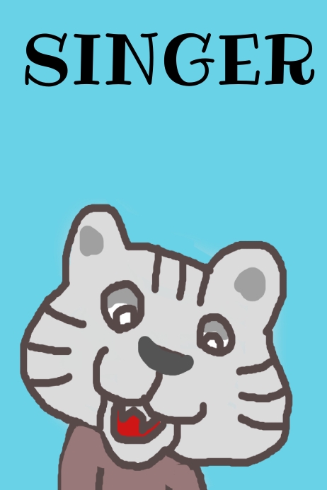 Poster Penyanyi Kucing Templat | PosterMyWall
