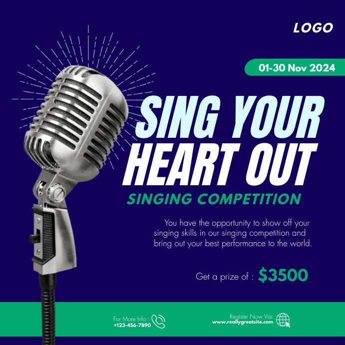 Singing Competition Layout Singing Showcase Flyer Program Vocal Showcase By Queensland