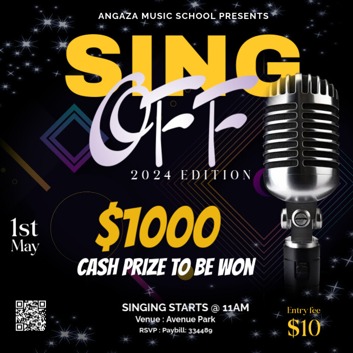 Singing Contest Script Plantilla de SINGING COMPETITION TEMPLATE | PosterMyWall