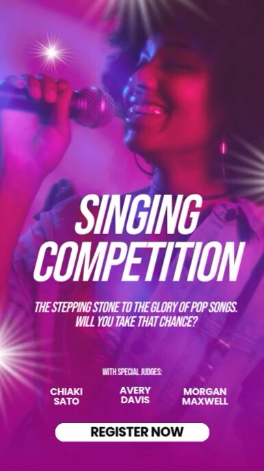 singing competition template | PosterMyWall