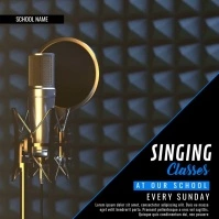 singing contest Publicación de Instagram template