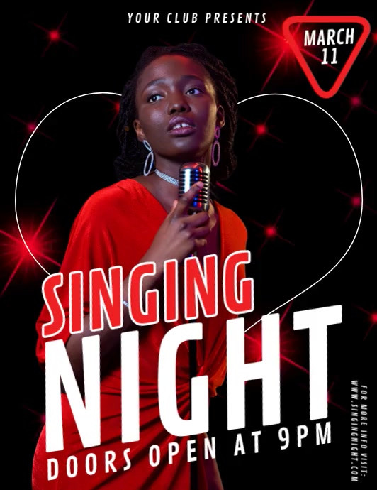 Copy of Singing Night, Music Night, Karaoke Flyer | PosterMyWall