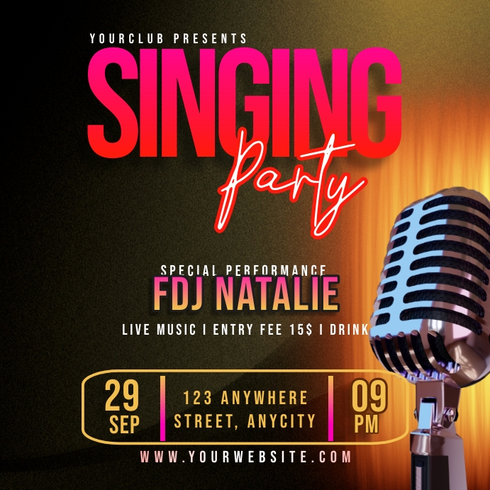Copy of Singing Party | PosterMyWall