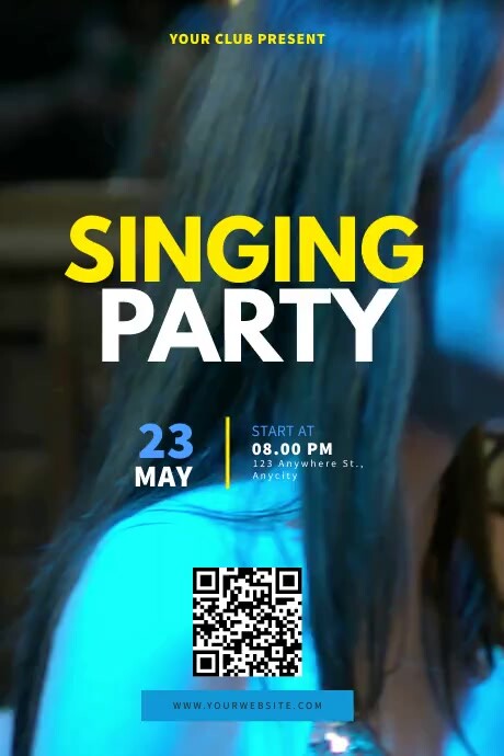 Plantilla de Singing Party | PosterMyWall