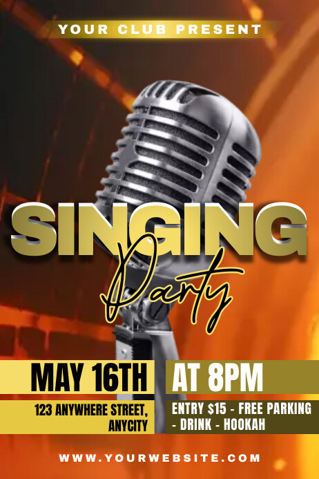 Copy of Singing Party | PosterMyWall
