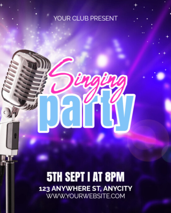 singing party Template | PosterMyWall