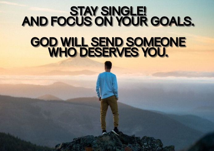 SINGLE AND SOMEONE QUOTE TEMPLATE A4