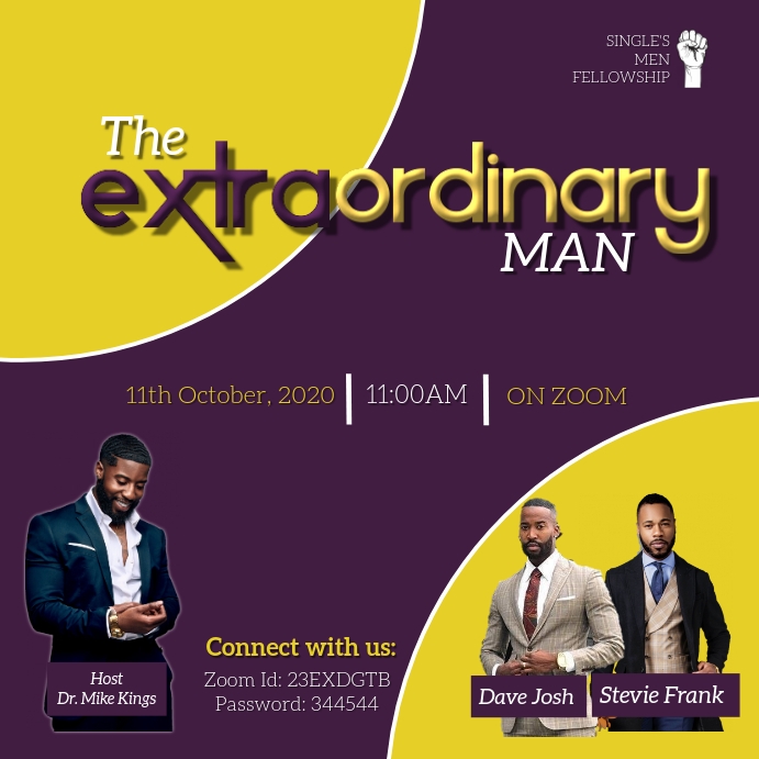 Single men event template | PosterMyWall