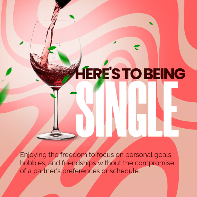 Singles Awareness Day Instagram Post Template | PosterMyWall