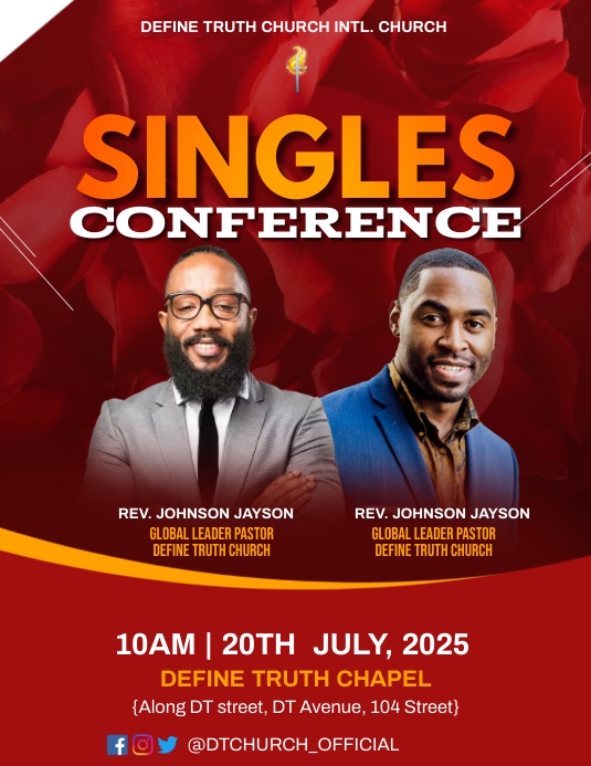 Copy of Singles conference PosterMyWall