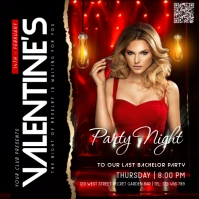 Singles party,girls party ,indie rock Instagram Post template