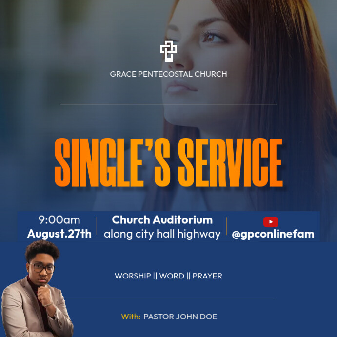 Copy of singles service | PosterMyWall