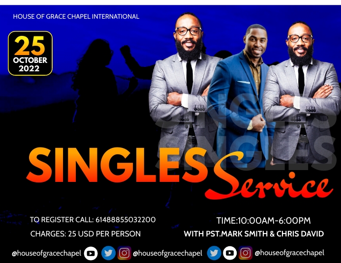 Copy of singles service poster | PosterMyWall