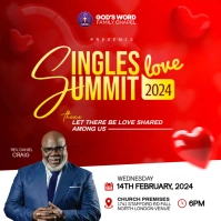 singles summit church flyer Instagram Post template